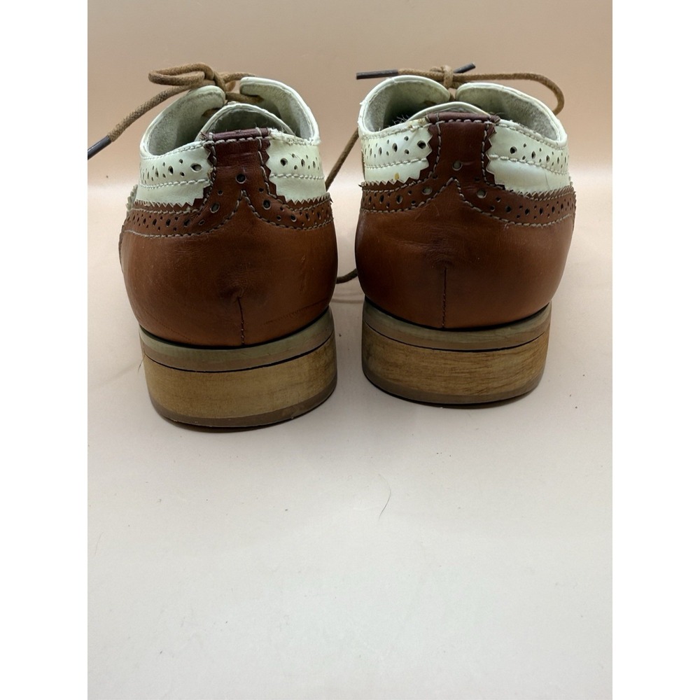 Wanted Babe Womens Size 7.5 Tan Natural Bron Oxford Wingtip Shoes - Picture 8 of 9